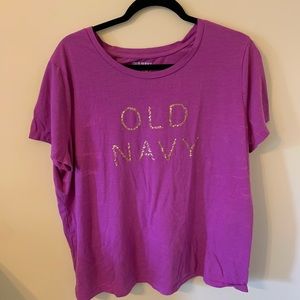 Purple pink old navy tee